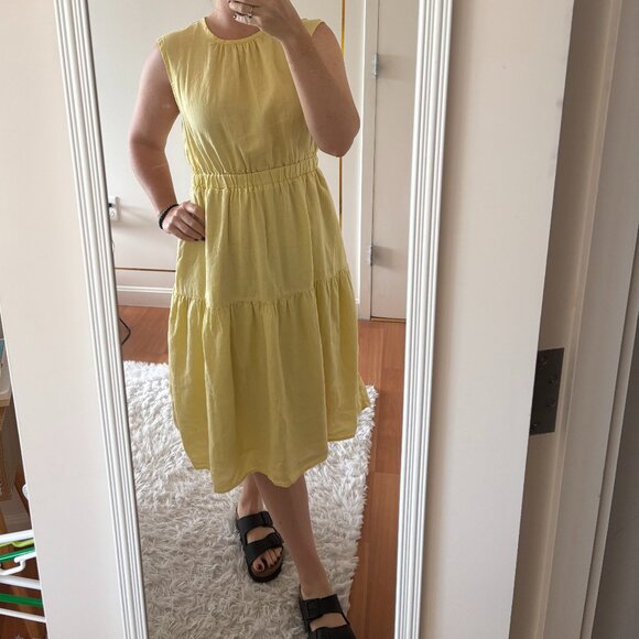 Everlane The Linen Open-Back Dress - Picture 10 of 10